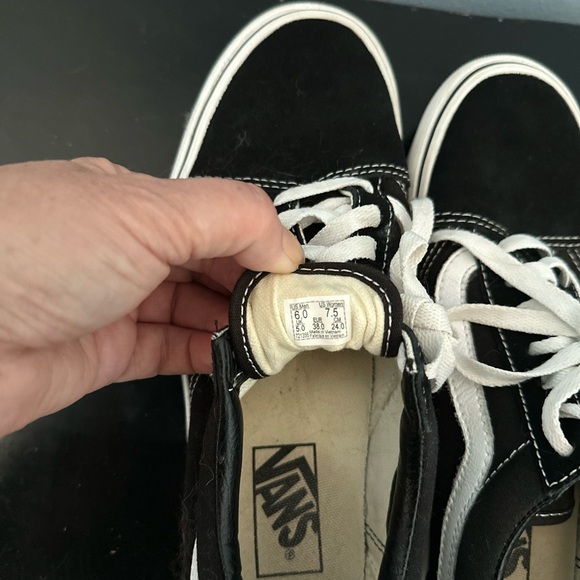 Vans Black and White Old Skool Shoes - Picture 6 of 6